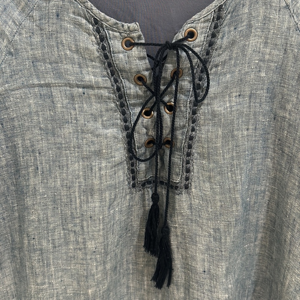 100% linen peasant style boho dress by Sanctuary - Picture 2 of 5